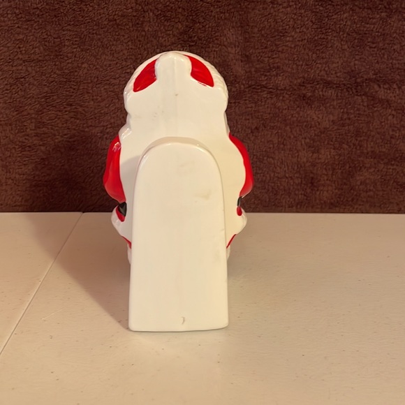 Lefton vintage China 1986 Hand-painted Santa napkin holder - Picture 4 of 12